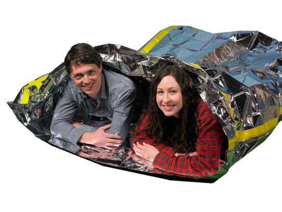 Faltbarer Notfall-Schlafsack aus Mylar